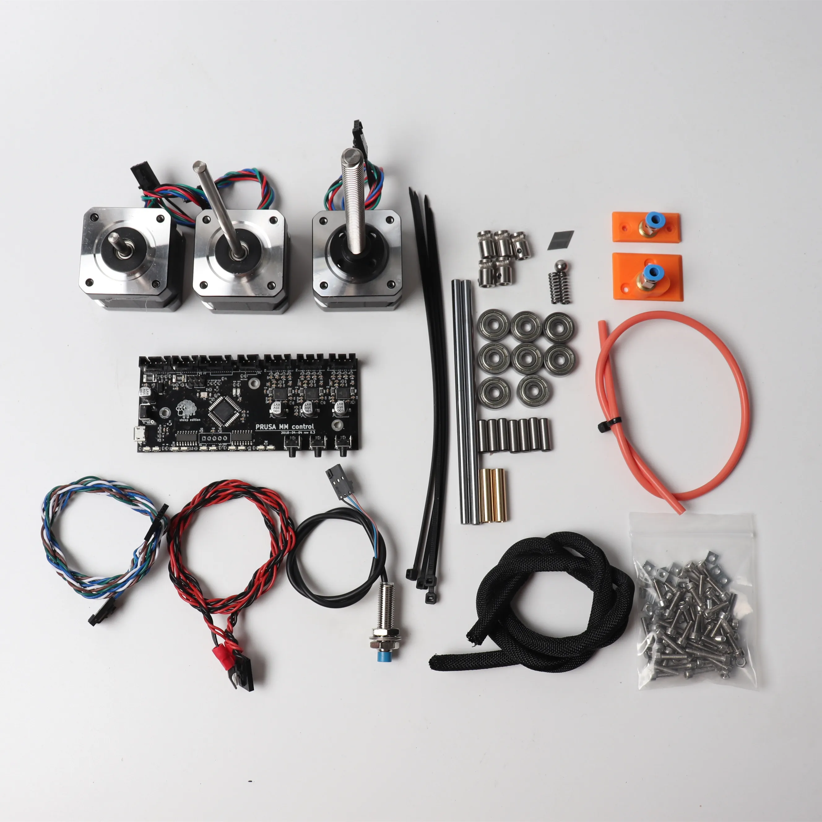 Prusa i3 MK2S/MK3 MMU V2 kit Multi Material control board комплект двигателей FINDA probe силовые и сигнальные