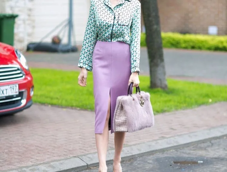 Женская осенне-зимняя новая модная юбка средней длины с высокой талией