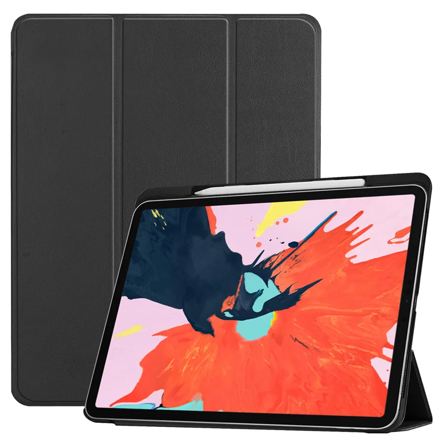 Чехол для iPad Pro 12 9 &quot(2018) смарт чехол карандаш держатель нового дюймов 2018 Funda
