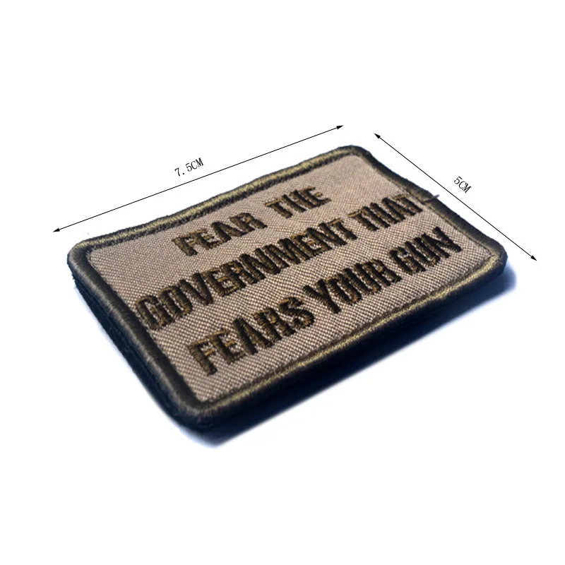Толстовка с надписью FEAR THE GOVERNMENT thanks You GUN tacic Morale Patch 8*5 см американская нашивка на