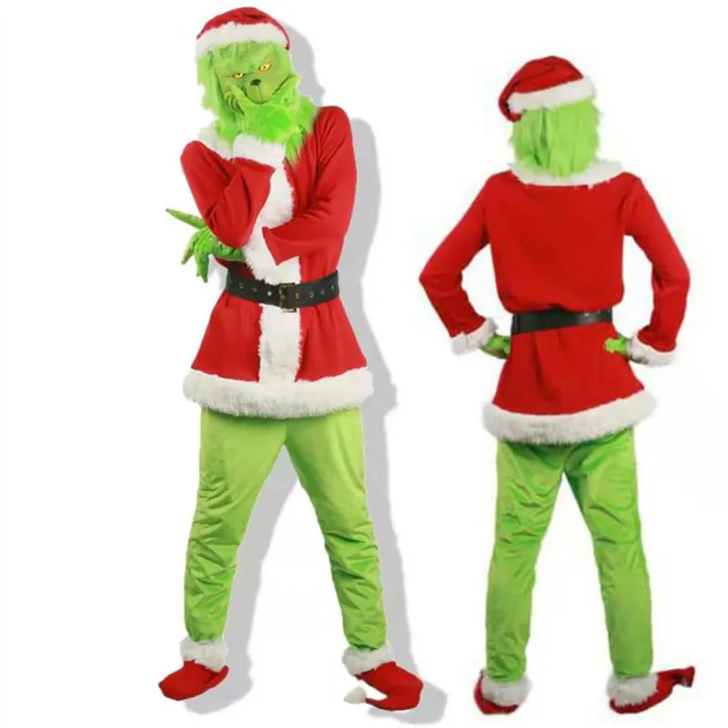 Анимированный комедийный фильм Grinch Рождественский карнавальный костюм нарядный