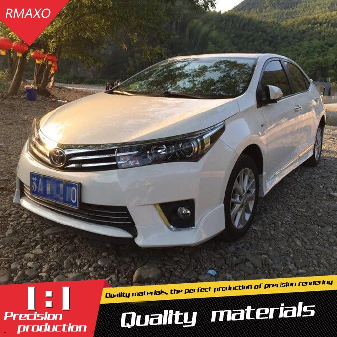 Для 15 Corolla задний спойлер ABS задний бампер диффузор защитные бамперы для 14 Corolla Body набор бампер задний спойлер