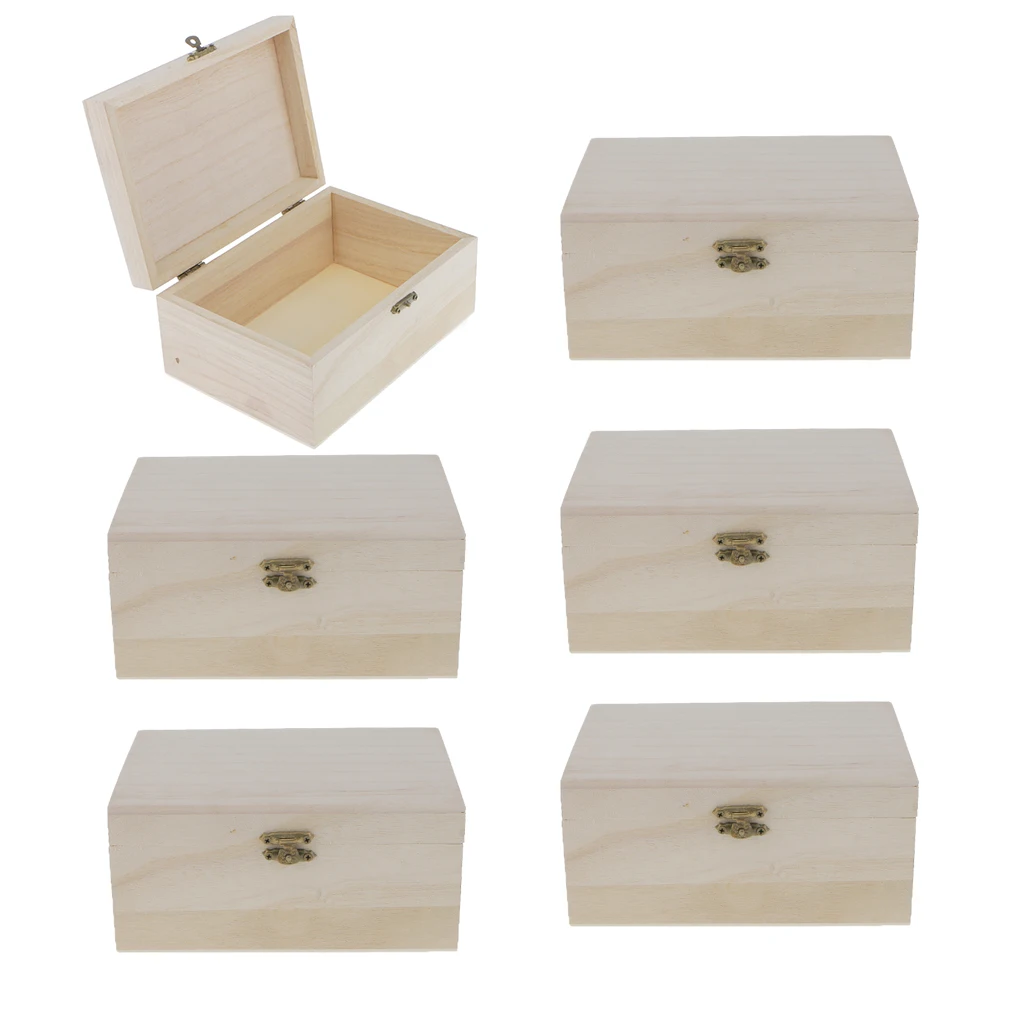 6 шт. деревянные органайзеры для ювелирных изделий|jewellery case|plain wooden boxesjewellery box organizer