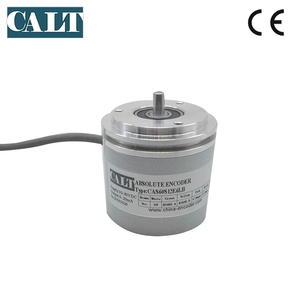 CAS60 Synchro12 биты 4096 6 мм вал RS485 RS422 SSI Modbus RTU 4-20mA CANBUS CANOPEN выход один ход абсолютный вращающийся регулятор