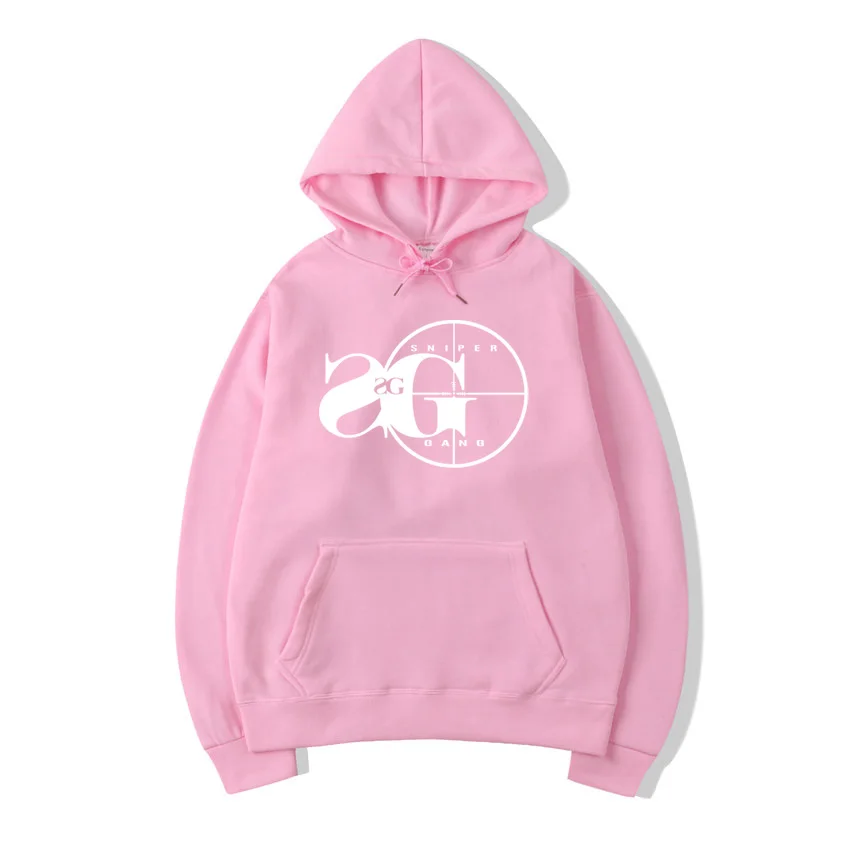 pink Vsenfo снайперская банда толстовка с капюшоном Кодак черный рэп хип хоп унисекс Толстовка крутая версия уличный пуловер толстовки для мужчин и женщин - Цвет: pink