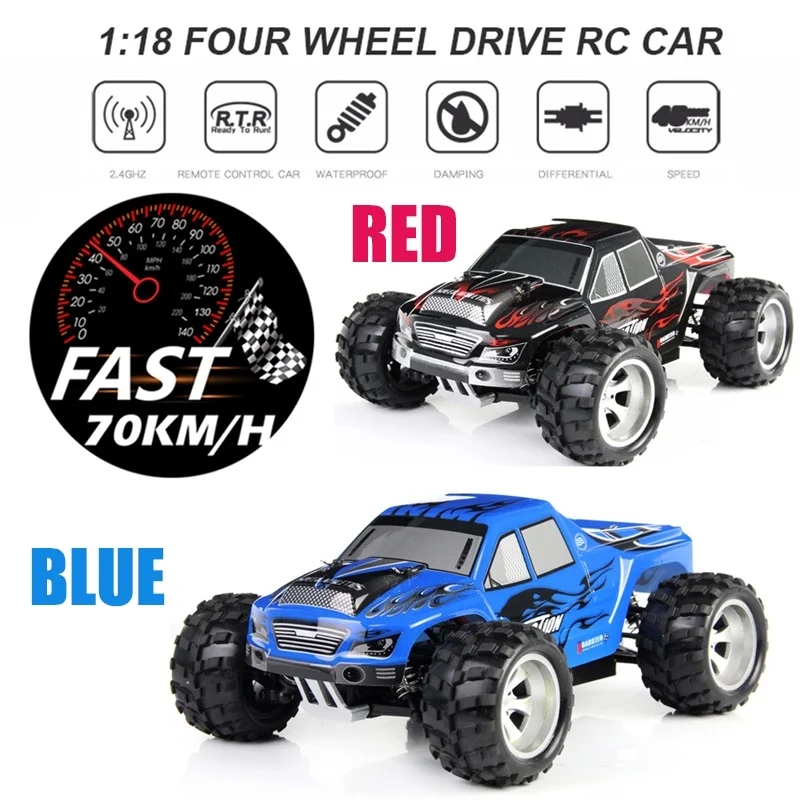 WLtoys A979 1/18 Fernbedienung высокоскоростной 50 км/ч Радиоуправляемый автомобиль