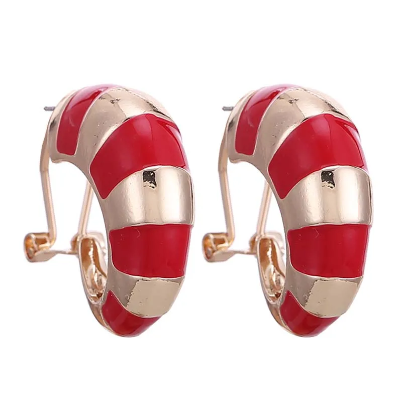 E1052 Red Sehuoran Oorbellen, Модные Ювелирные серьги-гвоздики для женщин, трендовые масляные серьги, богемные серьги из цинкового сплава, массивные серьги - Окраска металла: E1052 Red