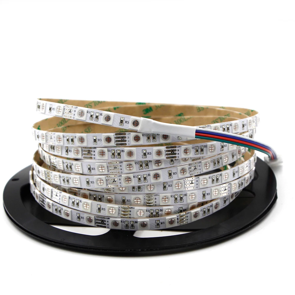 5 м СВЕТОДИОДНАЯ лента SMD 6565 5050 RGB 12 В гибкая лента лампа белый водонепроницаемый Светодиодный светильник лента украшение 60 Светодиодный s/m лента лампа 12 В