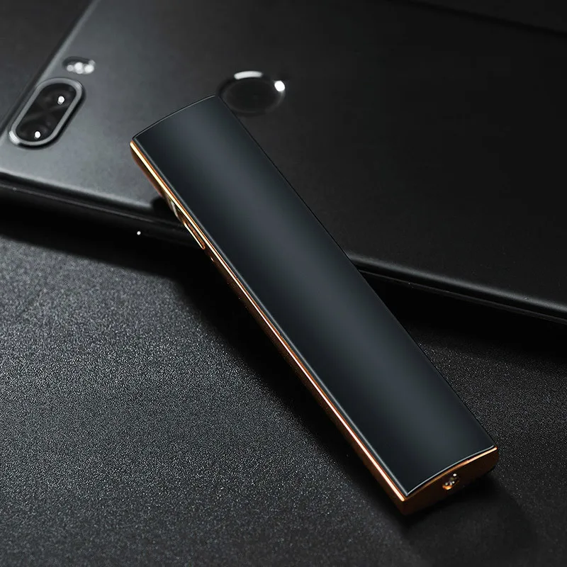 USB зарядка Зажигалка Ветрозащитная ультра тонкая электрическая проволока
