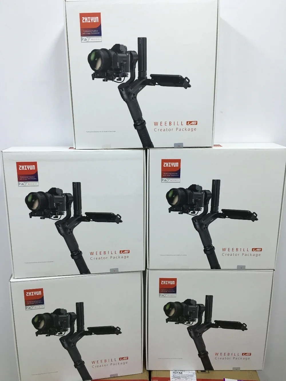 Zhiyun Weebill LAB 3-осевой ручной карданный стабилизатор для беззеркальной камеры sony A7R3 A7S2 A7M3 A6300 A6500 Lumix GH5 PK Crane 3