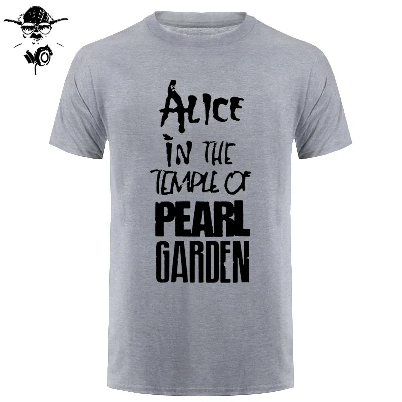 Футболка Alice In Chains, футболка, Алиса в храме жемчужного сада, Мужская модная футболка, летние мужские футболки, футболка с принтом - Цвет: gray black
