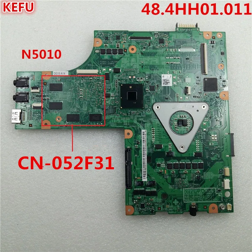 KEFU для Dell N5010 ноутбук материнская плата 48.4HH01.011 ноутбук HM57 DDR3 CN-052F31 полностью протестирован