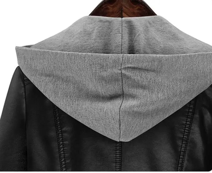 5XL Женская куртка из искусственной кожи осенне зимние куртки с капюшоном и