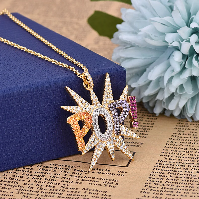 Модные женские ожерелья и подвески ожерелье с буквенным принтом 2019 подвеской