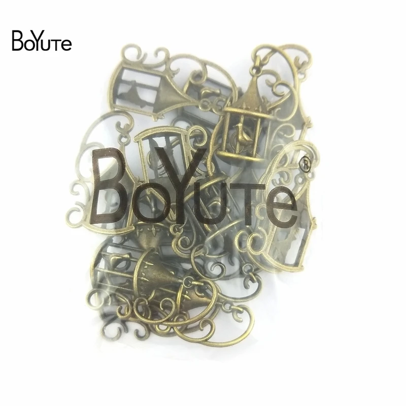 Кулон BoYuTe (50 шт./лот) 34*21 мм Античная бронзовая оцинкованная клетка для птиц из