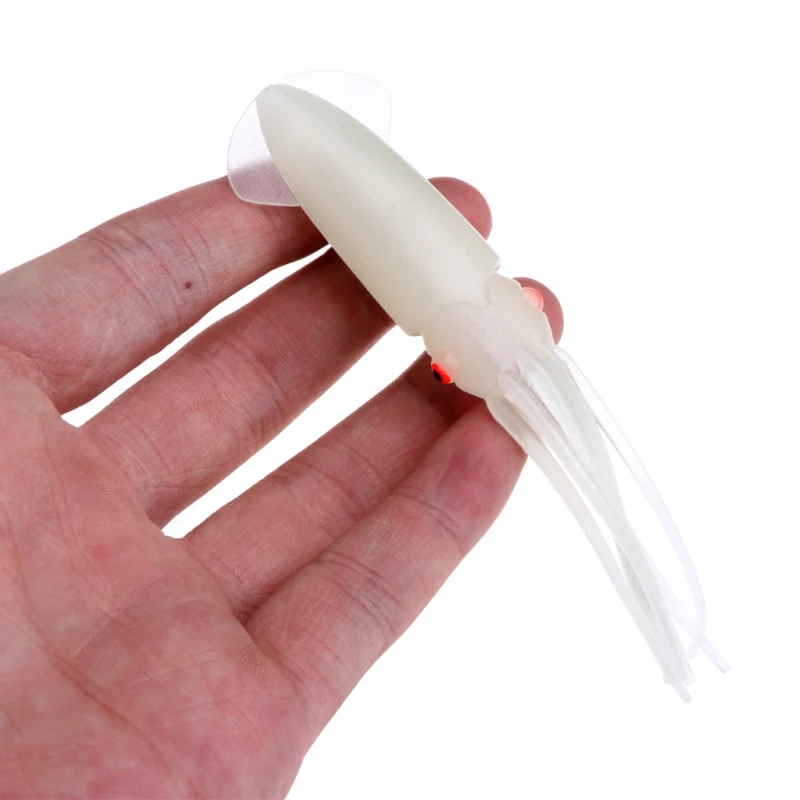 1 шт. светящаяся мягкая рыболовная приманка кальмар осьминог юбка снасть Fluke Jigs