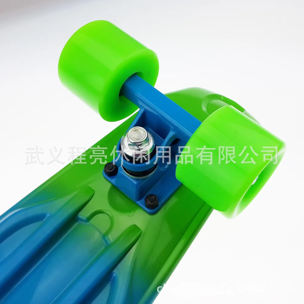 Скейтборд с радужной печатью легкий полный скейтборд 22 дюйма прочный