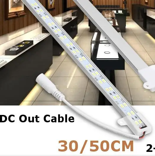 30/50 см двухрядные полосы света 5630 SMD светодиодные Алюминиевые жесткие u образной
