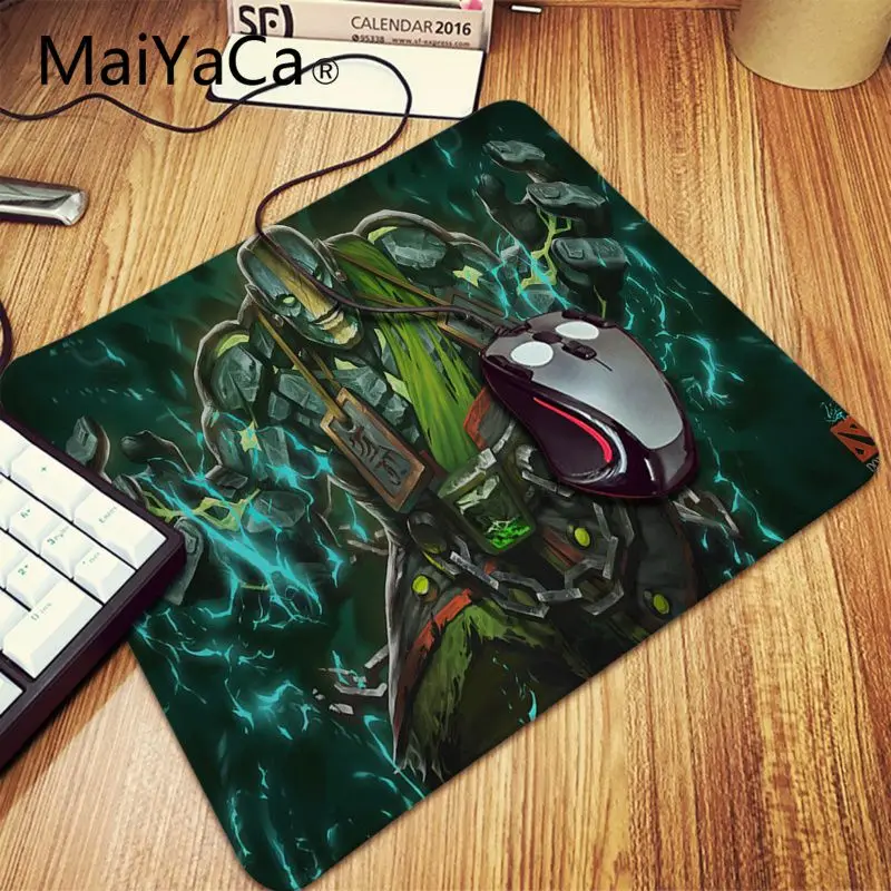 Lock Edge 20x25cm MaiYaCa простой дизайн Dota 2 Earth Spirit резиновый коврик для мыши игровой фиксирующий край Резиновый Большой Коврик для мыши Коврик для клавиатуры - Цвет: Lock Edge 20x25cm
