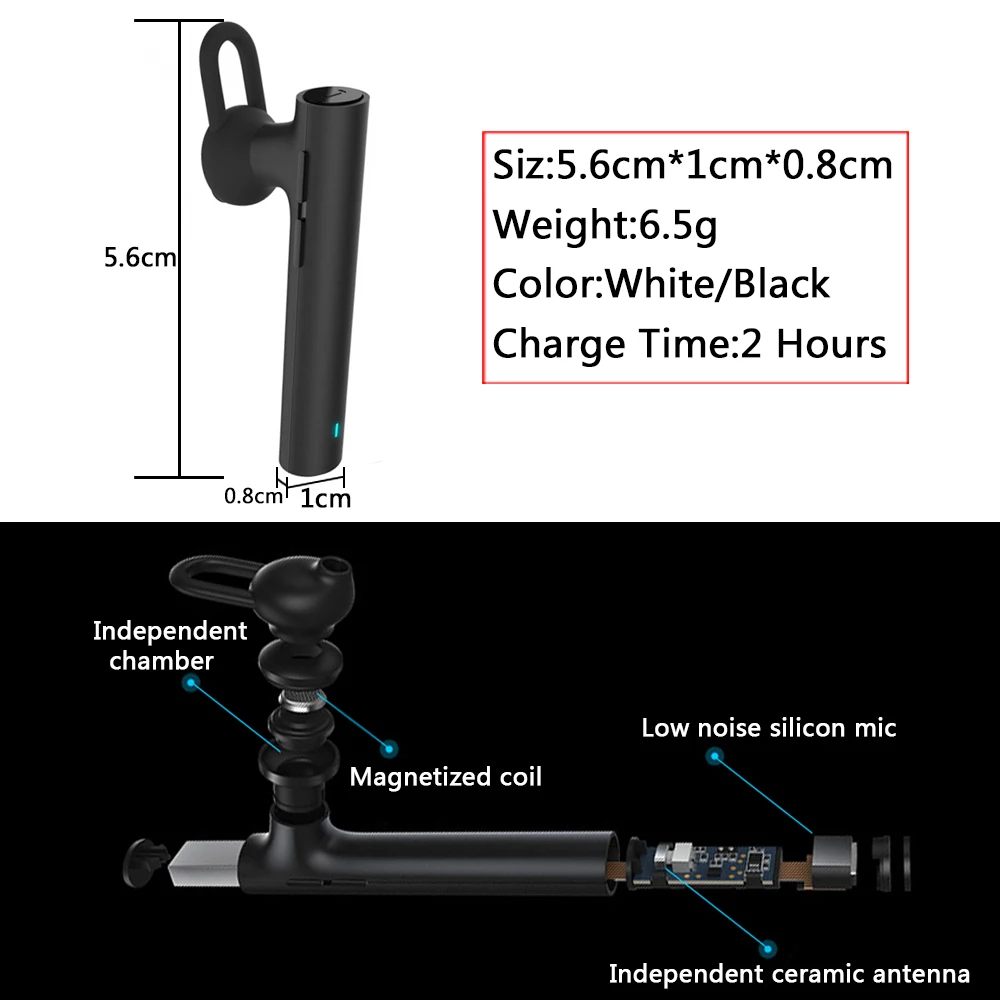 100% Xiaomi Bluetooth Youth Edition наушники гарнитура 4 1 Mi LYEJ02LM Встроенный микрофон Handfree |
