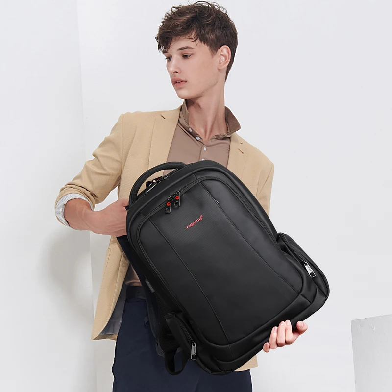 Tigernu 15.6 дюймов 27L USB Зарядка Противоугонная Водонепроницаемый Нейлон женщина Путешествия Мужчины Рюкзаки Сумки Повседневная Бизнес Рюкзак Для Ноутбука