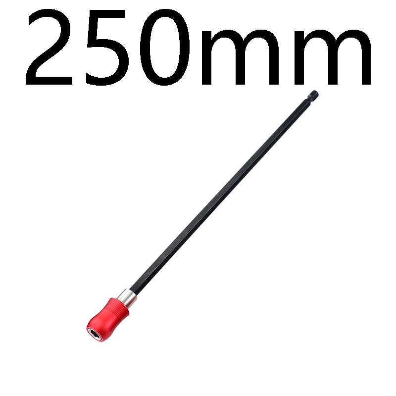 SW-L250mm 1/" Quick Release отвертка сверло Holder60-300mm магнитный шестигранный хвостовик удлинитель розетка для наконечник отвертки - Цвет: SW-L250mm