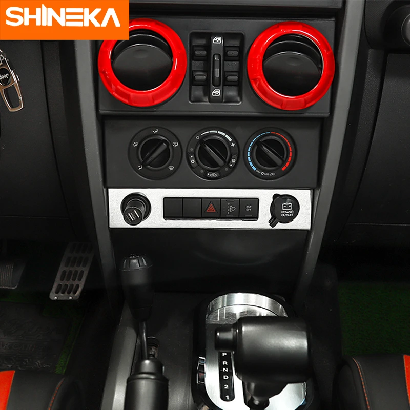 SHINEKA аксессуары для интерьера Jeep Wrangler JK 2007-2010 розетка автомобильного
