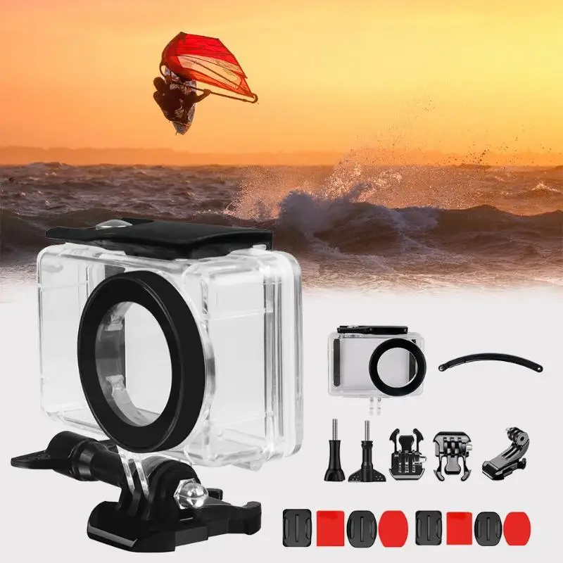 15 шт. водонепроницаемый чехол шлем Автоспуск комплекты для Gopro Hero 5 6 7 аксессуары