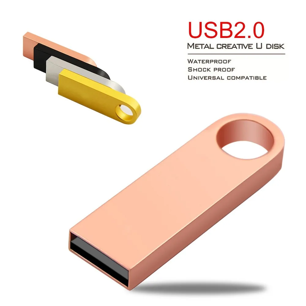 Высококачественная металлическая Usb флеш накопитель 128 ГБ Флешка 8 64 Гб 16