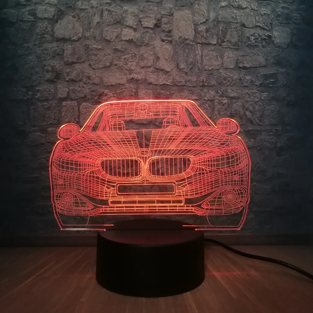Автомобильная 3D лампа многоцветный RGB лампа светодиодный USB настольный ночник Лава светильник в спальню декор Освещение человек Мальчики Рождественский подарок игрушка