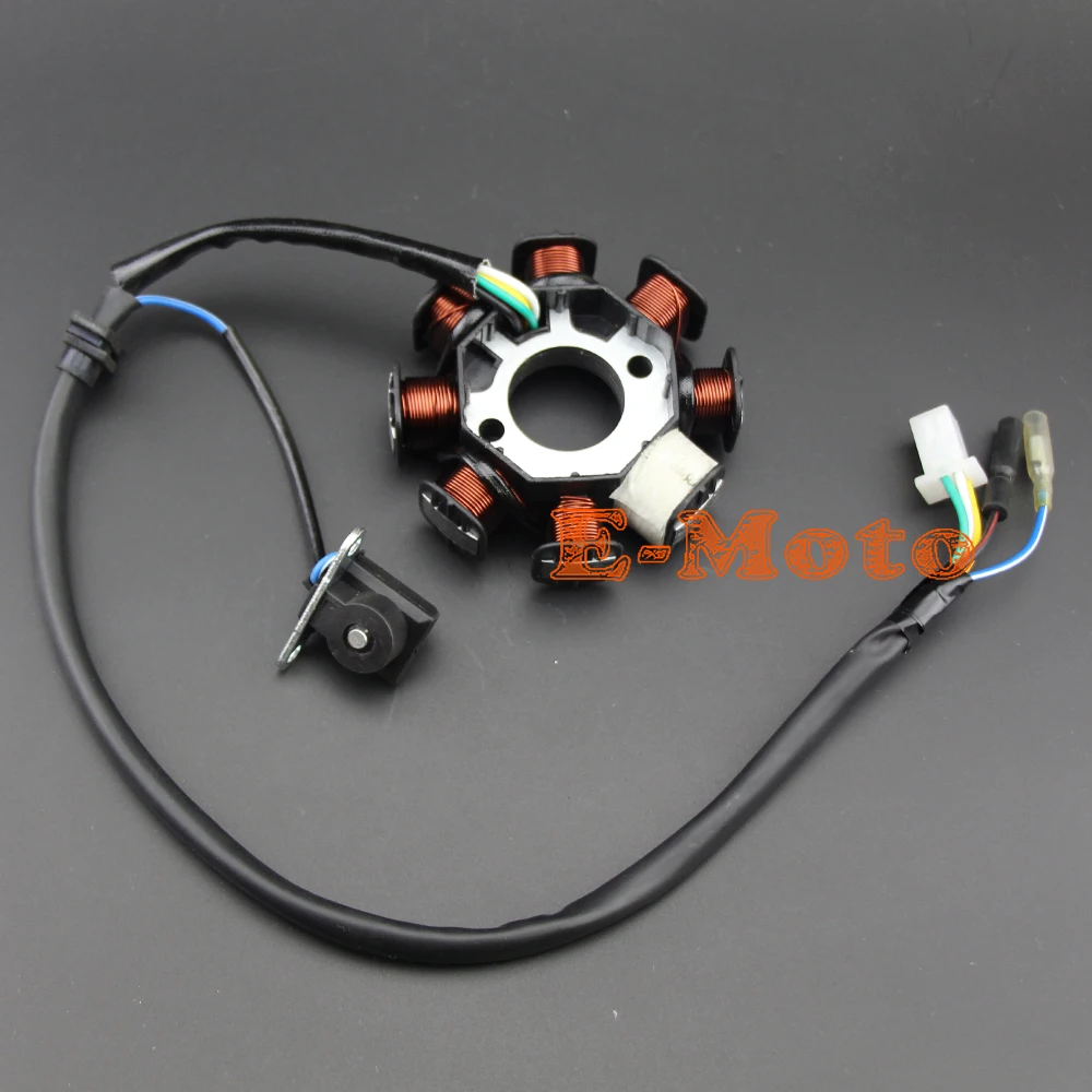 Китайский скутер GY6 125cc 150cc 8 Pole Катушка статор система зарядки ATV Мопед картинг Roketa