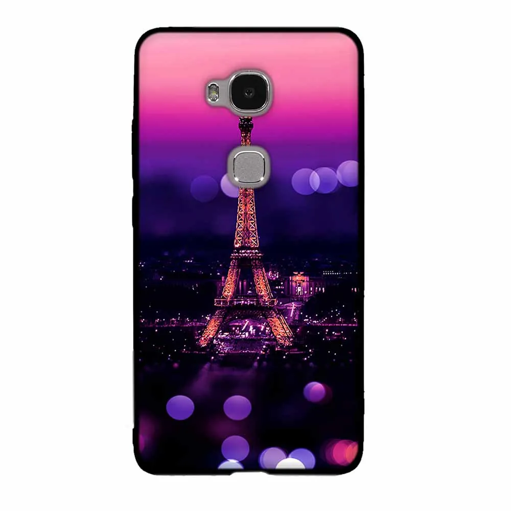 Чехол для huawei Honor 5X5 X GR5, задняя крышка из ТПУ с 3D рельефным принтом для huawei mate 7 Mini KIW-L21, Мягкая силиконовая задняя крышка для телефона