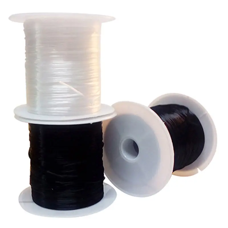 Полезная 2 рулона эластичная бисерная нить украшение на нитке леска изготовление