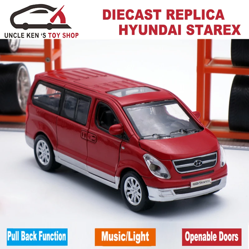 Металлический автомобильный набор Hyundai starex для литья под давлением модель с 1:38
