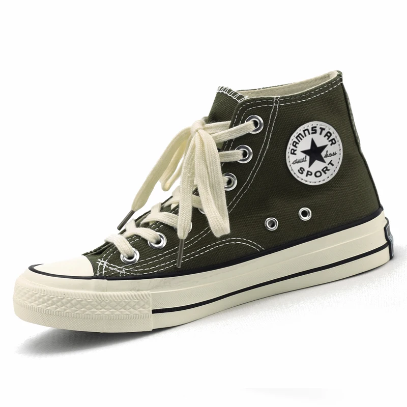 Мужская парусиновая обувь мужская легкая дышащая с высоким берцем для мальчиков