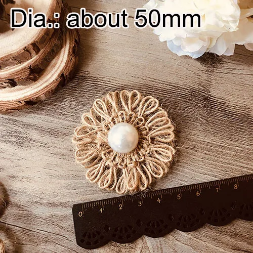 F1-23 daisy Деревенский мешковины цветы, потертый шик натуральный из джутовой мешочной ткани цветы, свадьба день рождения украшения, шляпа корзины украшения - Цвет: F1-23 daisy
