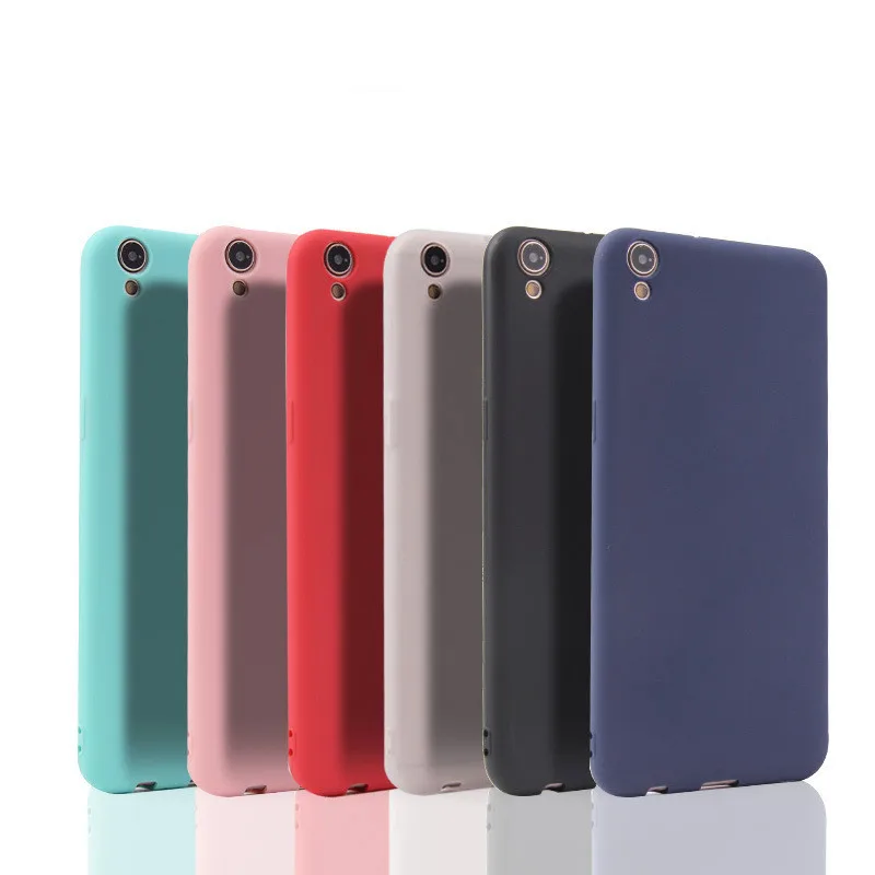 Phone Case For oppo R9 R9S R11 R11S plus R15 R17 pro Simple Solid Color Ultrathin Soft TPU Candy Back Cover |
