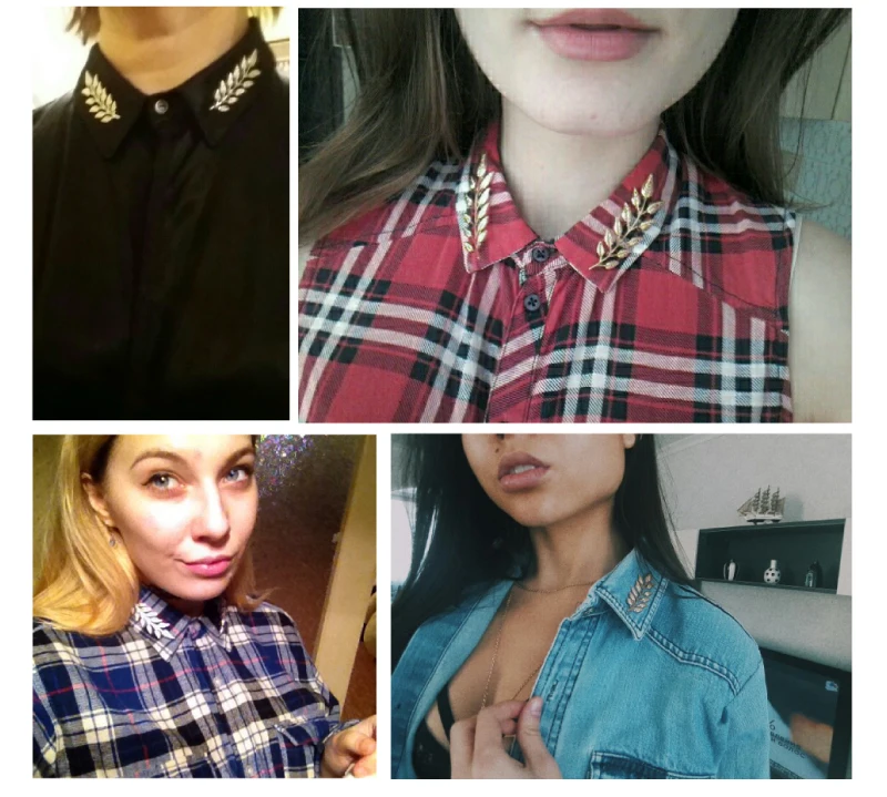1 пара, нежные броши в виде листьев дерева, булавки для женщин и мужчин, винтажные лося, крылья, пальма, кристалл, джинсовые рубашки, костюмы, нагрудная булавка, ретро брошь