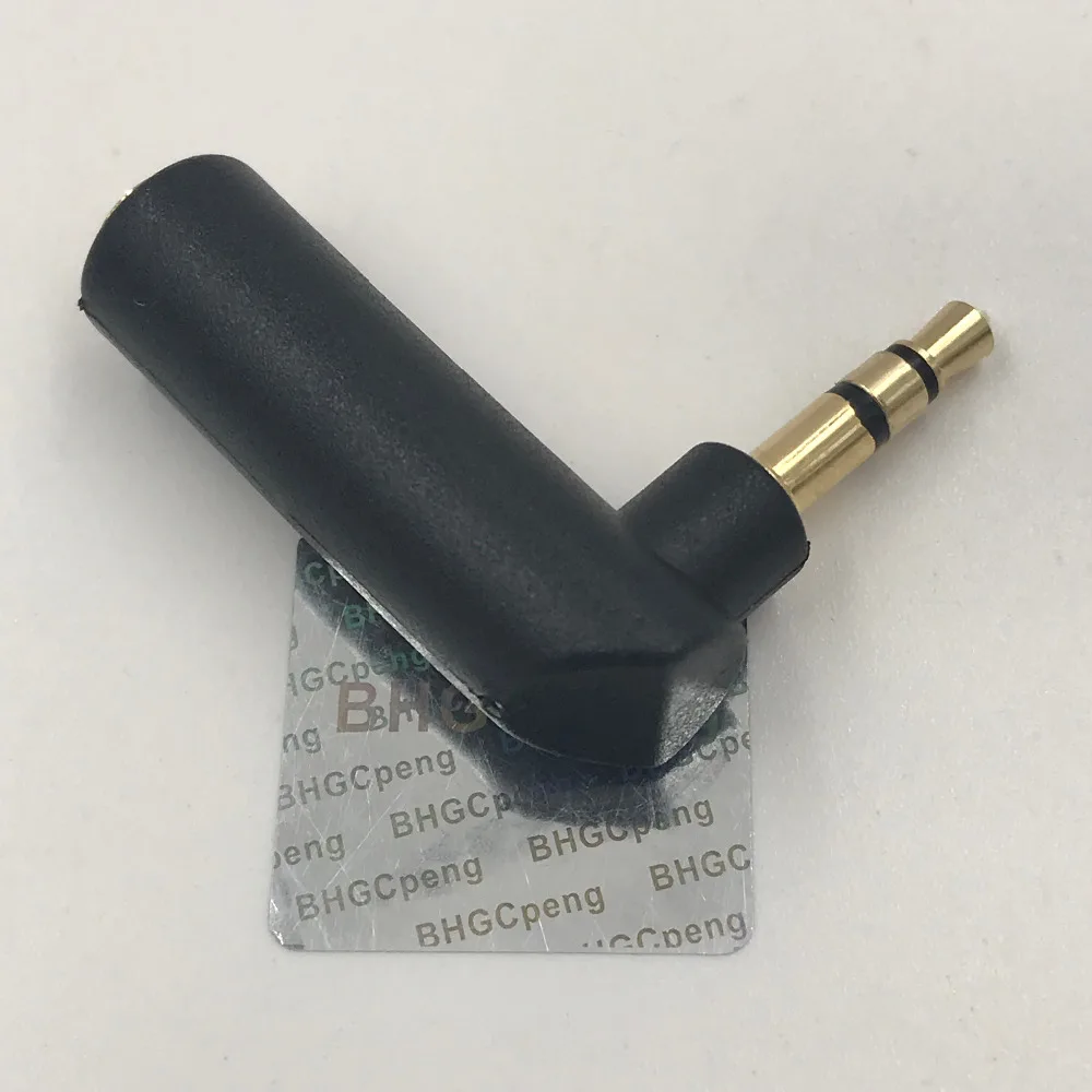 

3.5mm Jack Golden Connector Male to Female Audio Connector 90 degree Fine workmanship