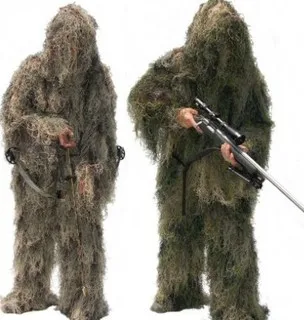 Камуфляж GHILLIE Одежда для охоты Камуфляжный тент ткань Тактический костюм 4 типа