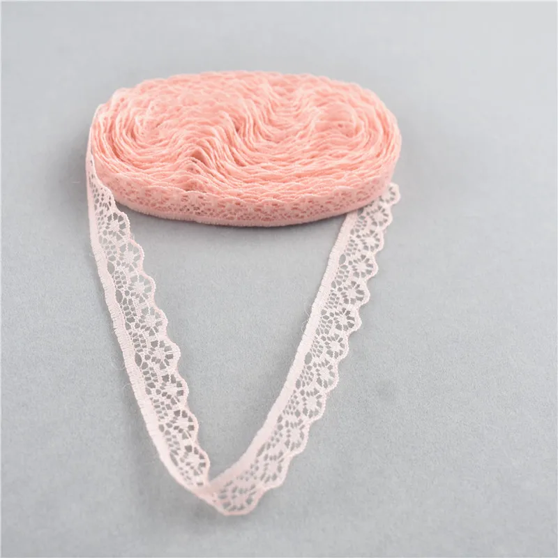 Sheel Pink Новинка! Африканская кружевная ткань 1,4 см, самодельные Украшения/аксессуары/цветочные аксессуары, свадьба/одежда/кружевная лента подарочная упаковка и т. Д - Цвет: Sheel Pink