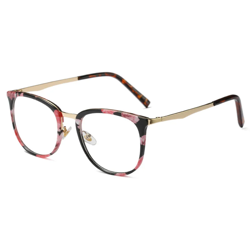 C01 Flora Frame YDO New Optical Glasses Frame Women Round Glasses Frames Female Prescription Vintage Acetate Ultralight Clear Reading Glasses - Цвет оправы: C01 Flora Frame