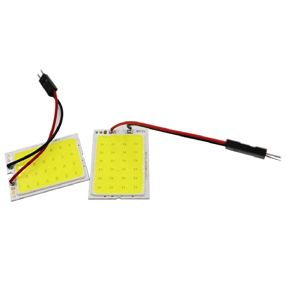 YSY 100 шт. T10 COB 24smd светодиодный ная панель автомобиля интерьер чтение карты лампа