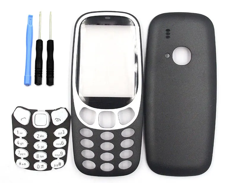 Крышка корпуса Classia батареи корпус клавиатуры для Nokia 3310 и отвертка набор