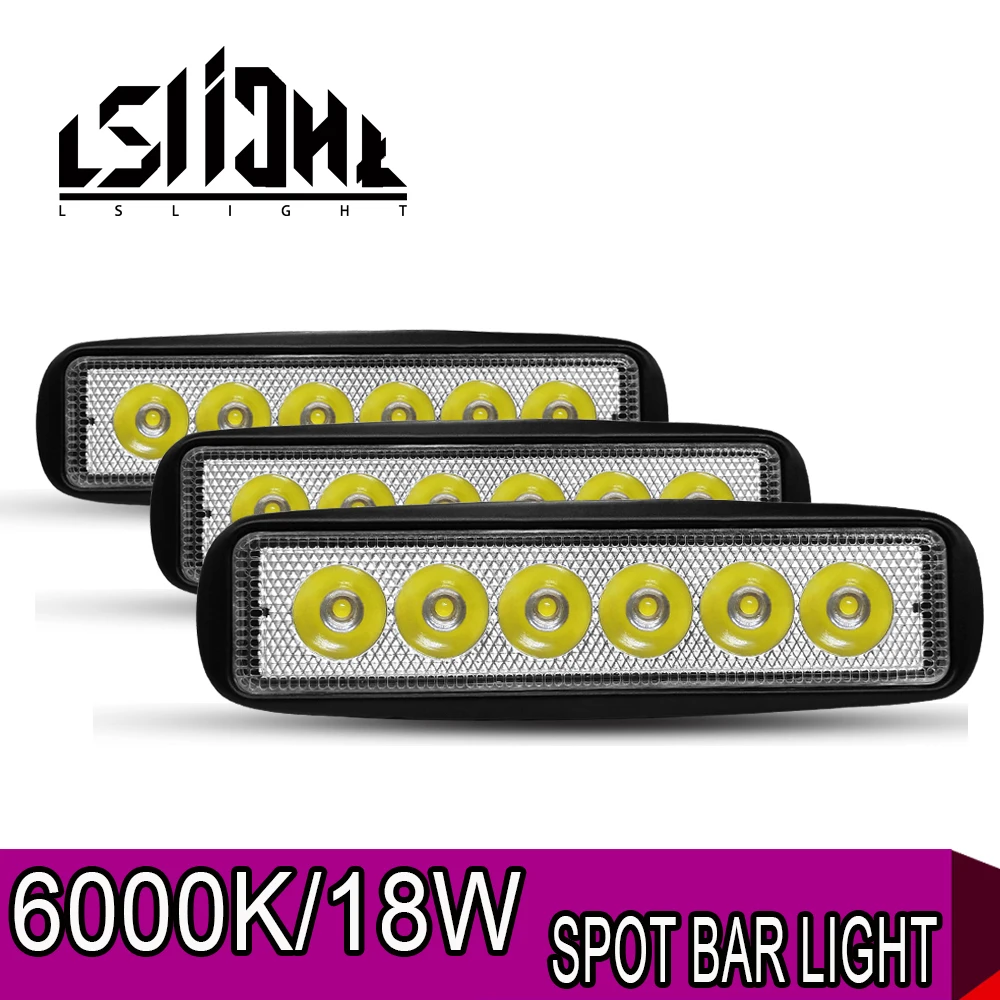LSlight рабочий свет LED 4x4 внедорожные автомобильные аксессуары 6000K Светодиодные