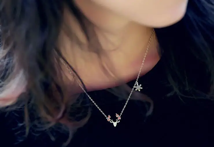 yiustar Silver color Animal Antler necklace for women Long Chain boho necklaces & pendants Jewelry SYXL058|antler necklace|necklaces womennecklaces |