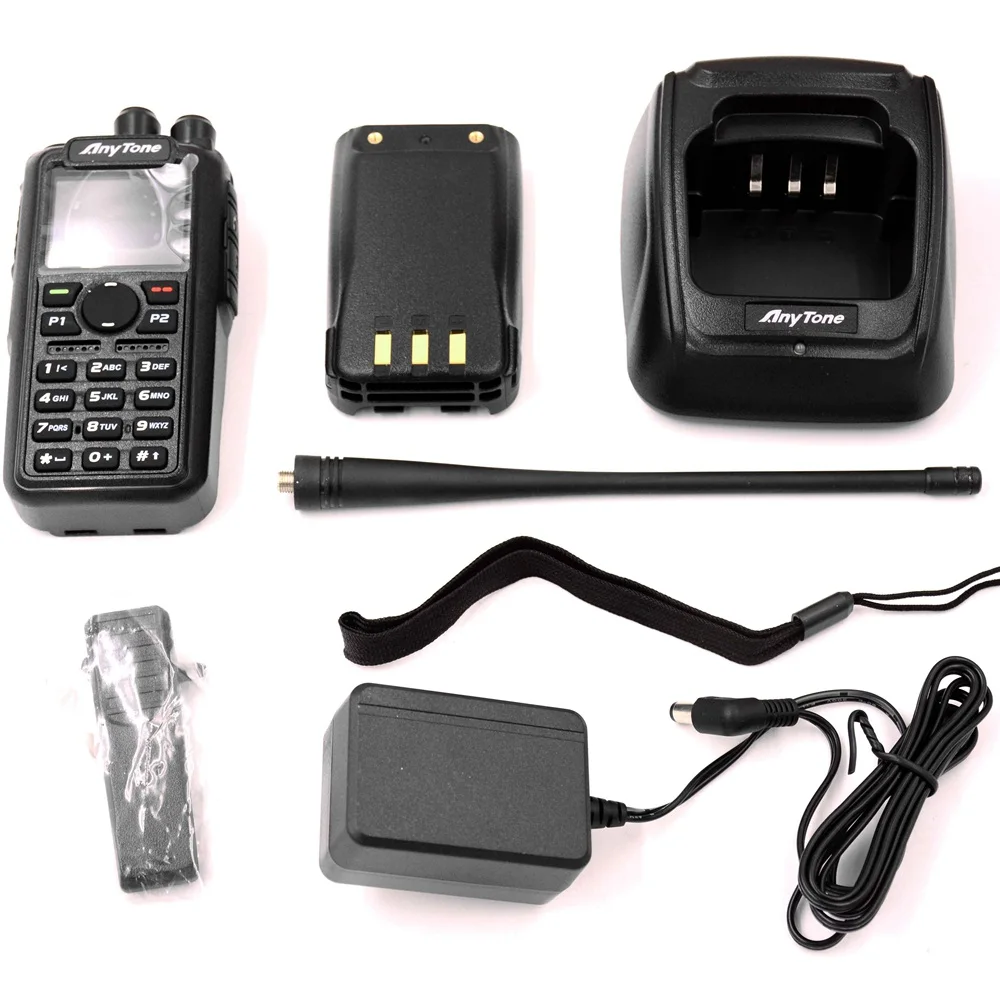 AnyTone AT-D878UV двухстороннее радио уровня I& II двухдиапазонный DMR& аналоговый FM, APRS, gps, BIBANDA беспроводной радиопередатчик