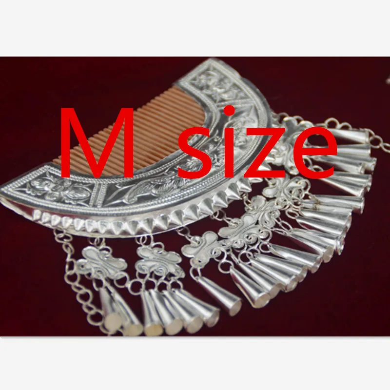 style 1 M size Китайские аксессуары для одежды miao Серебряная головная повязка для волос украшение для сцены танцевальные аксессуары для волос - Цвет: style 1 M size