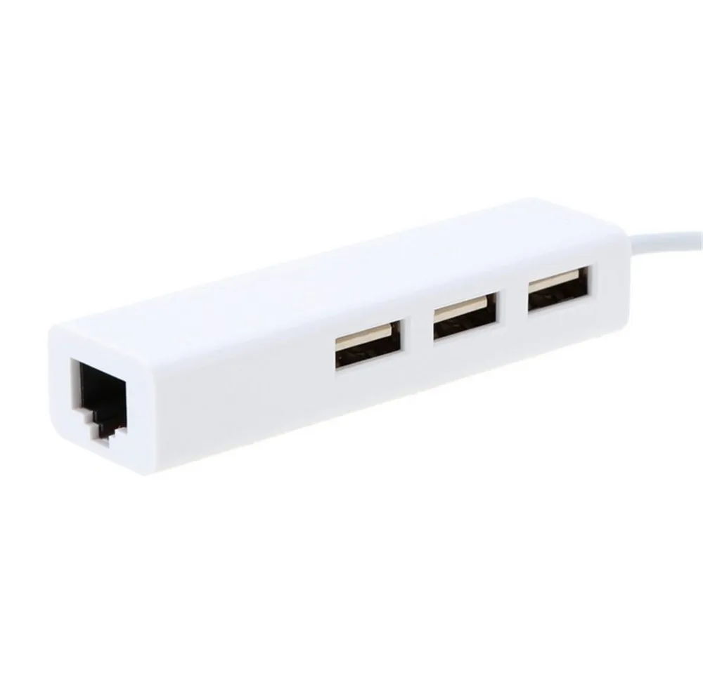 50 шт. 3 порта USB 0 концентратор типа C к RJ45 100 Мбит/с Ethernet LAN адаптер данных Type