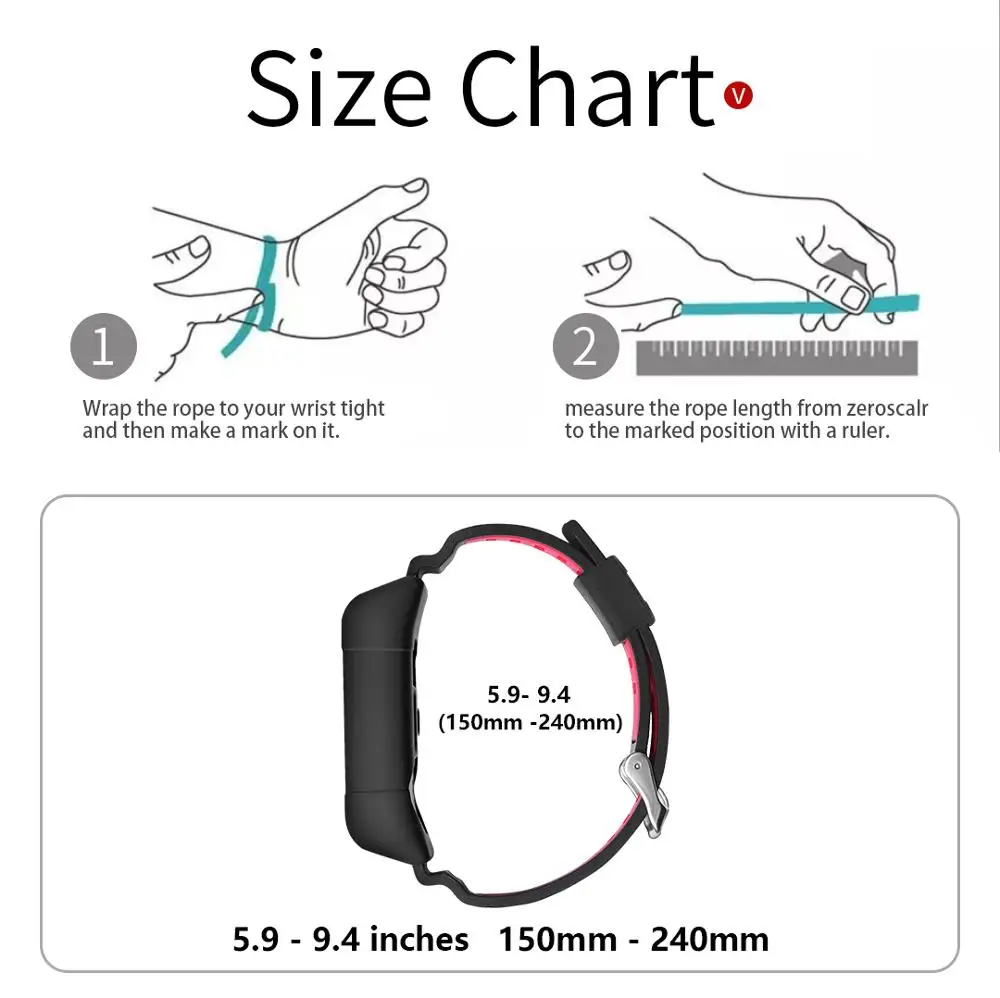 Силиконовый ремешок для Amazfit Cor 2 Band A1712 умный Браслет Регулируемый размер быстрый выпуск Amazfit Cor ремешок
